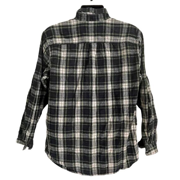 LL Bean Plaid Flannel Men’s Large Tall Cotton Button Down Shirt Traditional Fit - Picture 4 of 8